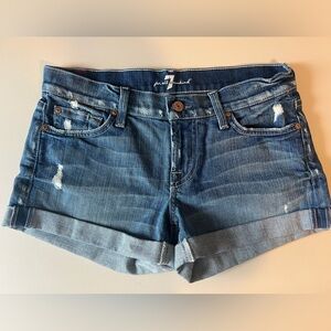 Denim shorts